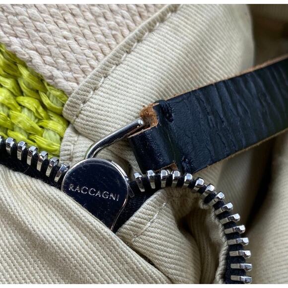 MARNI Neon Green Embroidered Raffia Tote - Picture 6 of 10